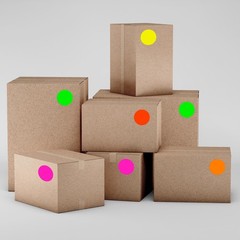 Dot Stickers 3/4 Inch Fluorescent Circle Sticker 1400pcs Round Writable Color…