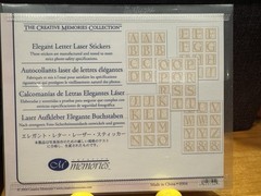 NIP Creative Memories Elegant Letter Laser Sticker Pack Retired NLA, FREE SHIP!