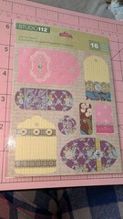 Studio 112 Patterned Tags Stickers Flat Scrapbook Card Embellishments