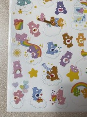 Care Bears Sticker Single Sheet New Decorate Cards School Supplies Rainbow New