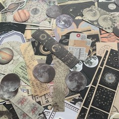 TIYPKE 200pcs Aesthetic Stickers – Vintage Scrapbook for Assorted