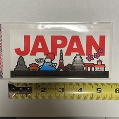Japan Tourist Destinations Sticker. (NEW)