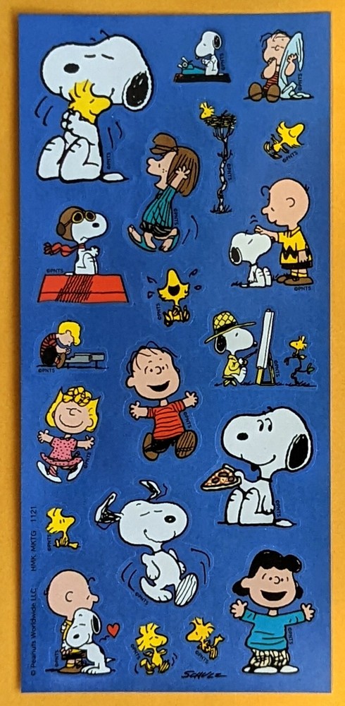 Charles M. Schulz Peanuts Characters Snoopy Sticker Sheet