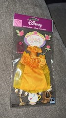 Disney+EK Success Belle Princess Scrapbook Dimensional Sticker Fabric Dress New