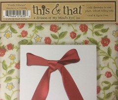 FRESH FABRIC RASPBERRY Die-Cut Frame(6pc)My Mind Eye•This & That •Button•Bow•••