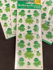 Vtg AGC St. Patrick’s Day Stickers Irish Shamrocks 6 Packs 12 Sheets