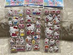 Retro Vintage Look Hello Kitty 3D Bubble Puffy Stickers 3 sets (#42)