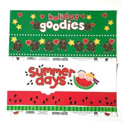 EK Success Over-alls Scrapbooking Page Toppers/Titles/Borders Lot of 17!