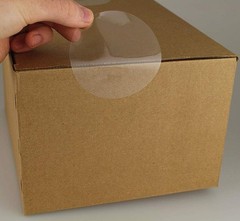 Hybsk Clear Seal Sticker Labels 4 inch Round Circle Wafer