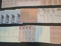 100pc 3 1/4 X 3 1/4 Scrapbook Paper Pack Printer’s Association