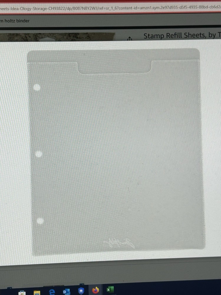 Tim Holtz Storage Studios Clear Stamp Storage Binder Refills 8/Pkg 8 1/2″ x 7″