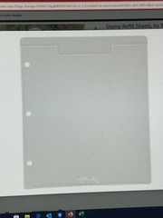 Tim Holtz Storage Studios Clear Stamp Storage Binder Refills 8/Pkg 8 1/2″ x 7″