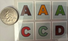ALPHABET BLOCK Stickers (84pc)Martha Stewart•Letters •Numbers•Words•Card making•