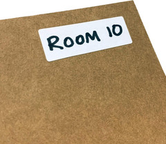 300 Pieces – White Sticky Labels to Write On, Blank Stick on Adhesive Stickers