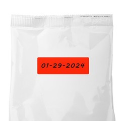 1×3 Inch Color-Labels Fluorescent Red Sticker Rectangle 500 Labels Per Roll (…