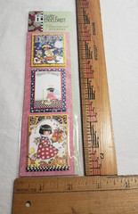 Mary Engelbreit Dimensional Stickers Hope/ Joy/Peace on Earth CHRISTMAS glitter