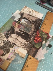 Unique Handmade Ephemera, Scrapbook,Junk Journal,tag,embellishment Mixed Media