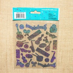 Nicole Industries MUSICAL INSTRUMENTS Prismatic Sparkle Stickers