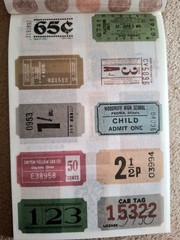 50 Pgs Vintage Series Washi Stickerbook 450+Stick 20 Pgs EPH Papers