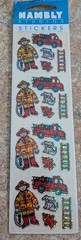 Vintage Hambly Prismatic Firefighter Scrapbooking Stickers Sealed RARE