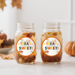 Fall Autumn Gift Stickers – Happy Fall Autumn Thanksgiving Name from Stickers 60
