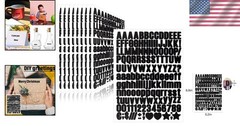 Versatile 10 Sheet Letter Sticker Kit – 1550 Vinyl Decals for Creative Use