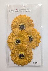 Sunflowers Paper Flowers Scrapbooking Embellishments By Recollections