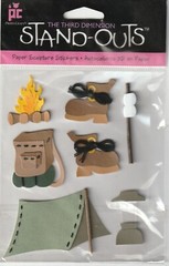 Stand-Outs by Provo Craft 3D CAMP TIME CAMPING Theme 76139 Fast FREE Ship!
