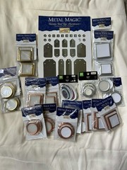 Stampin’ Up Metal Magic Stainless Steel Tags Metal Edge Tags Squares Circles Lot