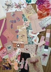 Pink Ephemera Bundle 125+ Pieces Scrapbook Junk Journal Vintage Paper Craft Lot