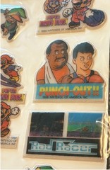 Nintendo Video Games 1988 Vintage Puffy Stickers Mario Punch-Out Zelda Rad Racer