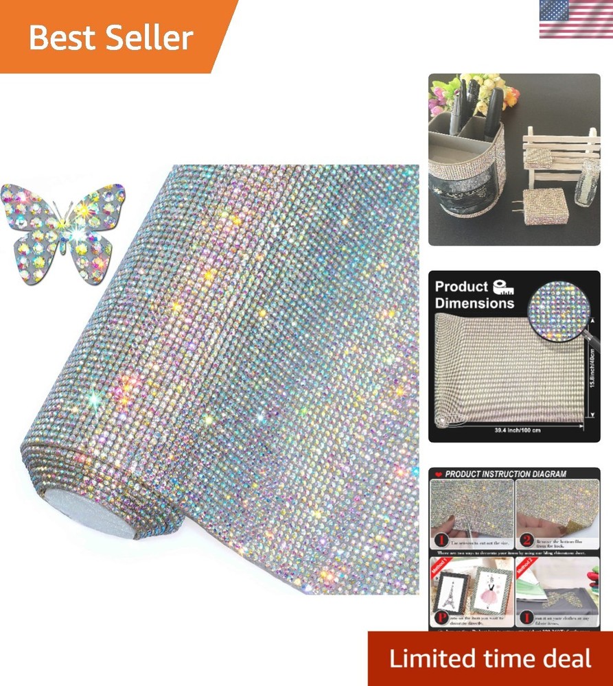 81000 Bling Rhinestone Stickers with Art Deco Leaf Design for Car Decoration