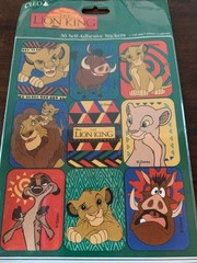 Vintage Lion King Stickers Sealed 4 Sheets Disney Cleo Brand ‘90’s