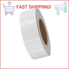 Hybsk Clear Rectangle Seal Sticker Labels 1×2 inch Square Crystal Clear Retail P