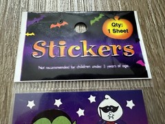 Vintage Y2K Halloween Sticker Sheet New Ghost Frankenstein Pumpkin