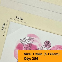 Free Archival Polypropylene Mounting Corners Self Adhesive 1.25 Artwork