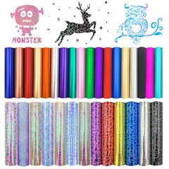 Holographic Glitter Adhesive Craft Vinyl Film Sheet for Decor Sticker Party Home