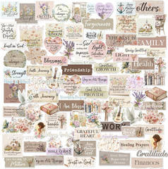 Christian Prayer Board Stickers – 100 Waterproof Bible Verse Decals
