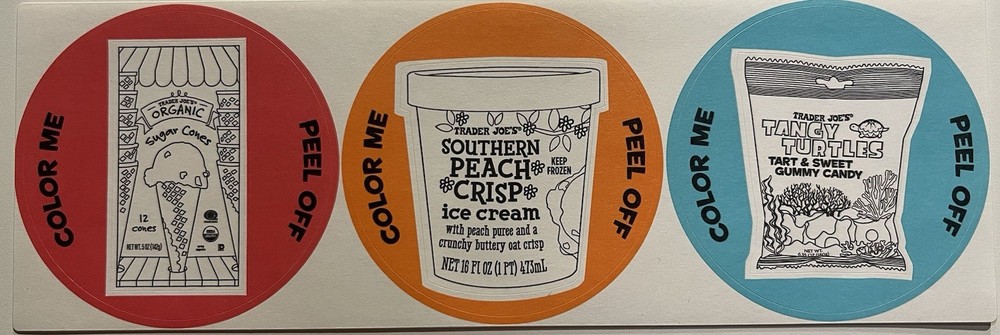 Trader Joe’s Stickers Color In