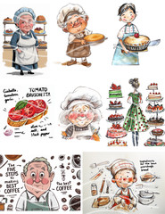 Olsters Cooking Collage Sheet Supplies Scrapbook Junk Journal Card Toppers