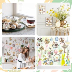 25 Sheets Easter Rub on Transfers Stickers for Crafts As the Pictures Shown
