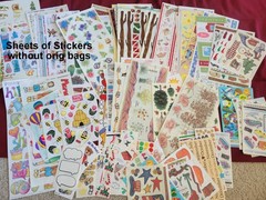 Huge Lot Vintage Regular & DIMENSIONAL Stickers Disney Sandylion Jolees 6+ Lbs