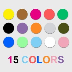 Effortlessly Organize with 2400 Color Coding Dot Stickers – Assorted 15 Colors