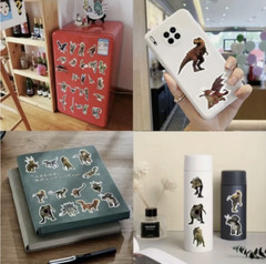 Realistic Dinosaur Dino Fun Stickers Teacher Supply DIY Crafts Kids Wall Decor