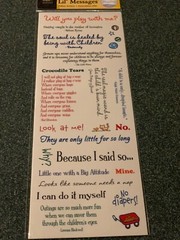 AMERICAN TRADITIONAL DESIGNS LIL’ MESSAGES ‘PLAYTIME MESSAGES’ 20PCS