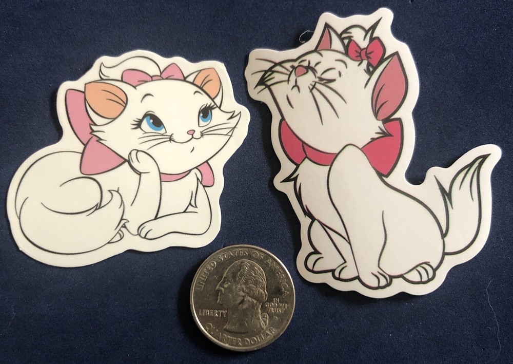 Disney Stickers – Disney Aristocats Marie Lot of 2 Stickers.