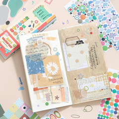 Cute Sticker , 30 Sheets of Cute Small Glitter Stickers for Scrapbook and Planne