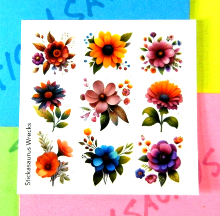 Micro Wild Flowers Mini Sticker Sheet