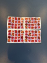 Vintage Stickers Flowers & Cats 17 Packets Multiple Sheets Per Pack New