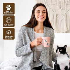 600Pcs Cat Thank You Stickers Roll Cute Kitty Labels For Small Business Packagin